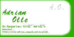 adrian olle business card